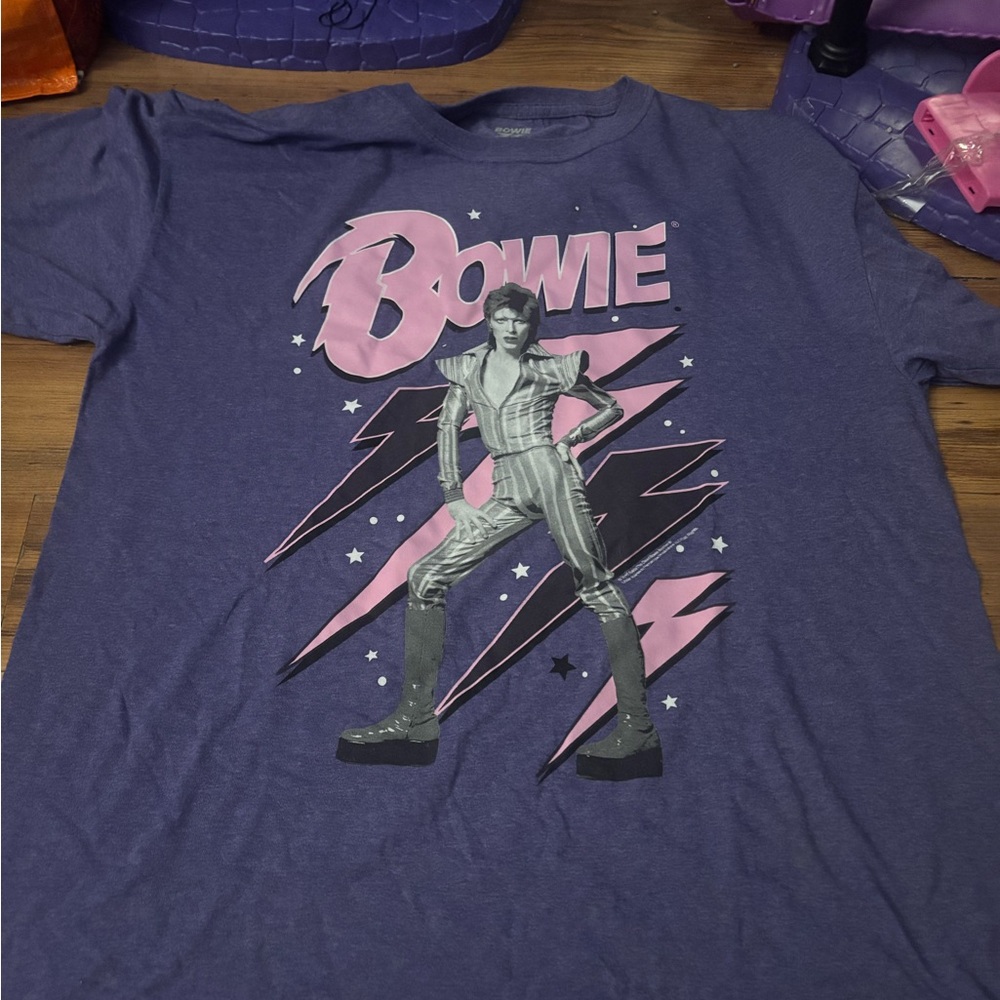 David Bowie glam rock shirt